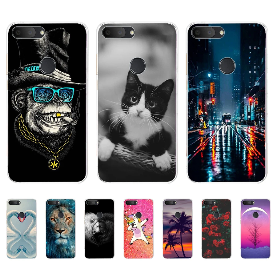 Case For Alcatel 1S Cases Silicon Cute Painted Phone Coque For Alcatel 1S 2019 5024D 5.5 inch Covers Bumper Soft TPU Back Shell