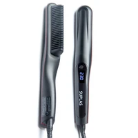 electric hair straightener brush modeling straight comb hair brush thermal ceramic comb hair brush heating comb tool