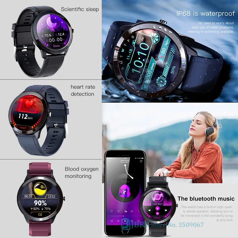 

2021 Smart Watch Women Men Smartwatch Fitness Tracker Sport Bluetooth Smart Digital Clock For Android IOS Smart-watch Wristwatch