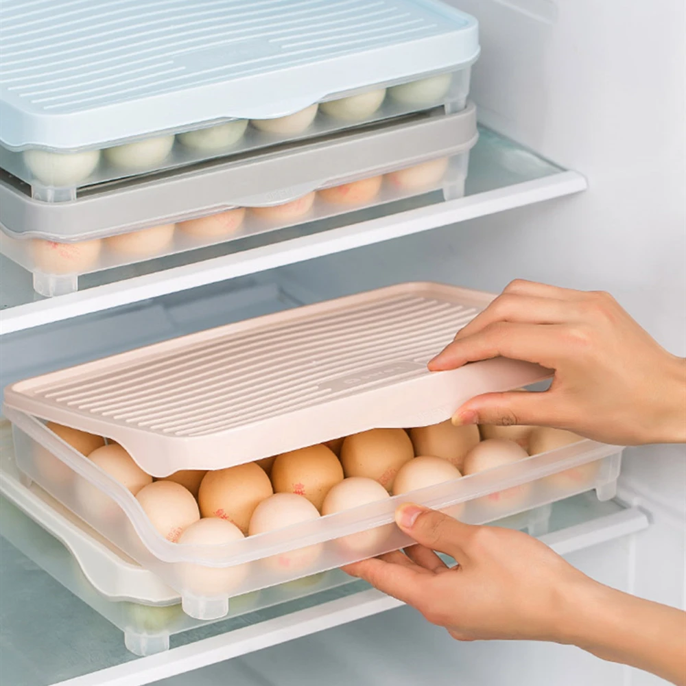 Однослойная корзина для яиц с 24 ячейками органайзер пластиковый контейнер