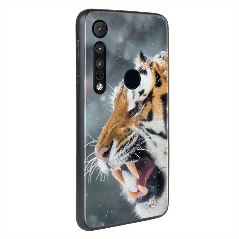 

Fashion Tiger Leopard For Motorola Edge G Stylus 5G G8 G9 Play Power Lite One Huper Marco Fusion Plus Phone Case