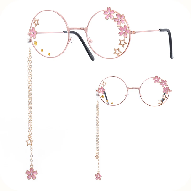 Подвеска очки Lolita Sakura Star японская девушка индивидуальность дикие девочки Сердце