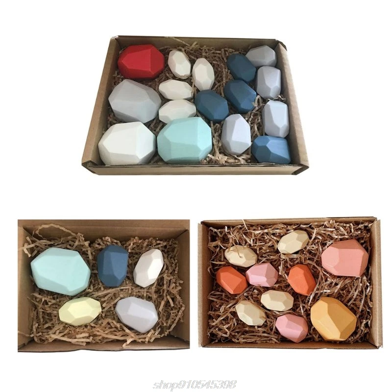 

Colorful Building Blocks Toys for Children Adult Stress Relieve Wooden Toy Early Educational Games Decoration D25 20 Dropship