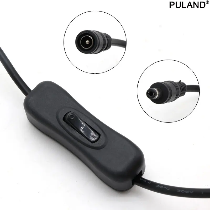 

1/5/10pcs Light Switch DC 12V Male And Female Power Cord DC Connector 304 Switch 5V 12V 24V LED Light Bar