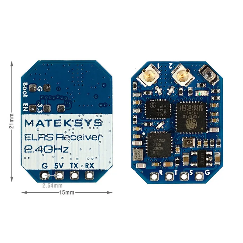 MATEK-Nano receptor Mateksys ExpressLRS ELRS, 2,4 GHz, ELRS-R24-D, para Drones de carreras de largo alcance, Micro Mini, Freestyle, nuevo-1