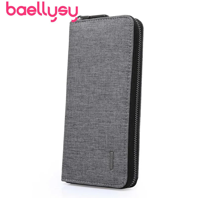 Мужские кошельки из ткани Оксфорд модные дорожные с отделением для кредитных