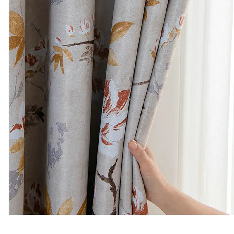 

Floral Print Modern Simplicity Window Curtains Drapes Curtains For Living Room Kitchen Bedroom Home Decor Cortinas