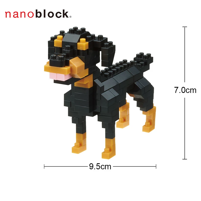 Kawada Nanoblock Ротвейлер Собака NBC-263 строительные блоки 140 штук Алмазная креативная