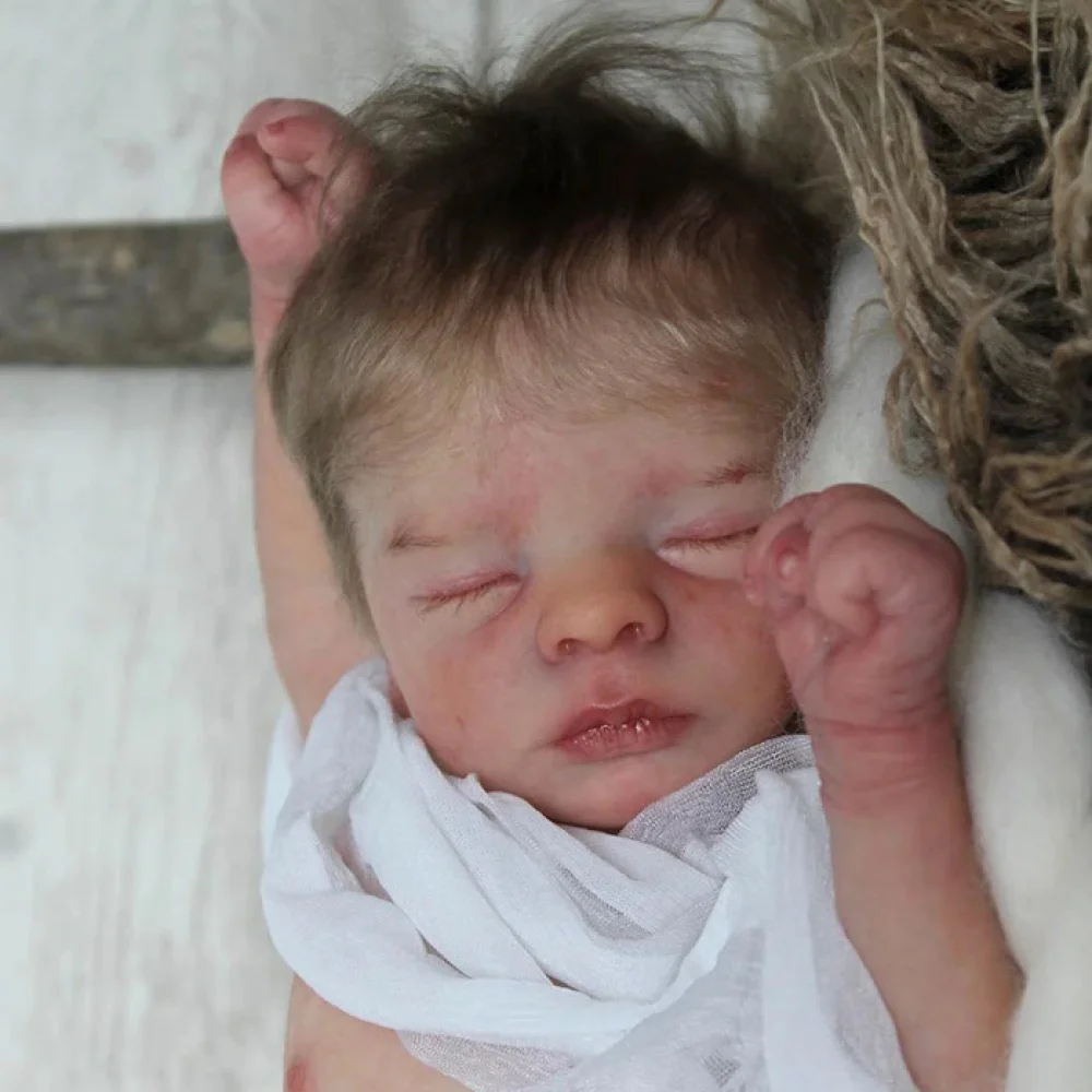 ADFO 18 дюймов Лейф Bebe Reborn детские мягкие виниловые куклы Неокрашенный