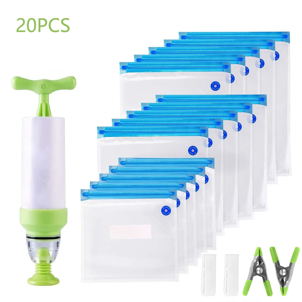 

20 шт., пакеты для вакуумной упаковки продуктов