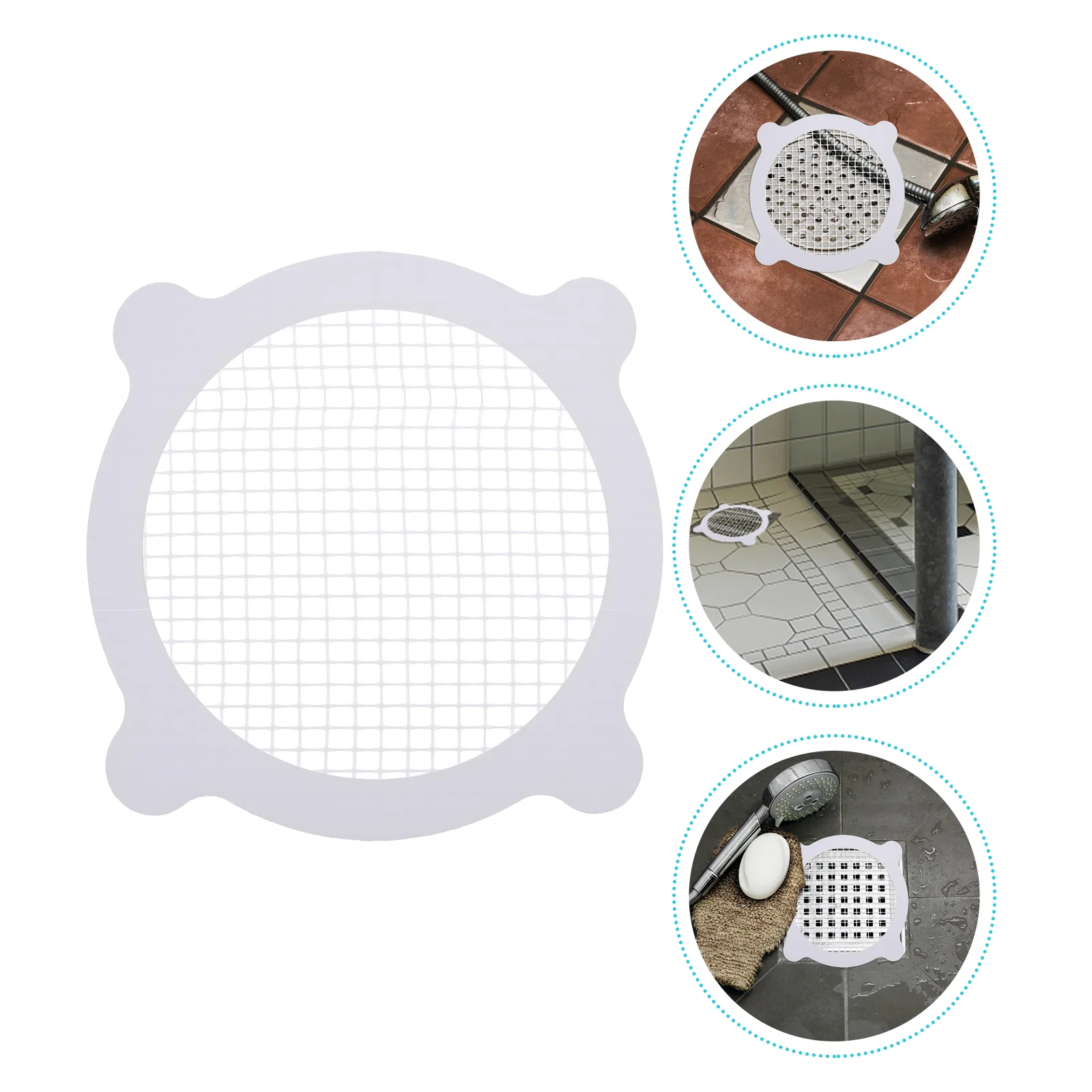 

25pcs Useful Hair Filtering Stickers Floor Drain Screen Kitchen Filter Decals