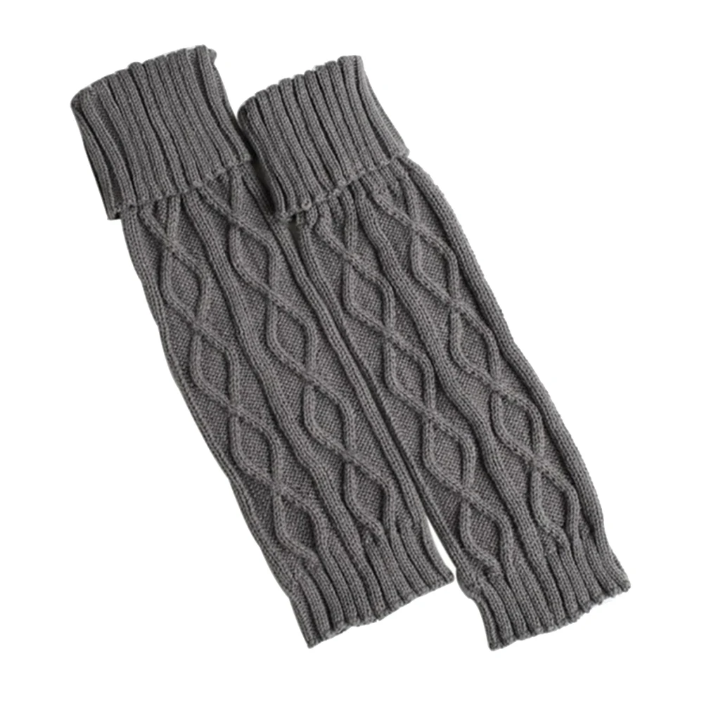 Зимние носки для девочек Для женщин однотонные Цвет кардиган Крючковой вязки