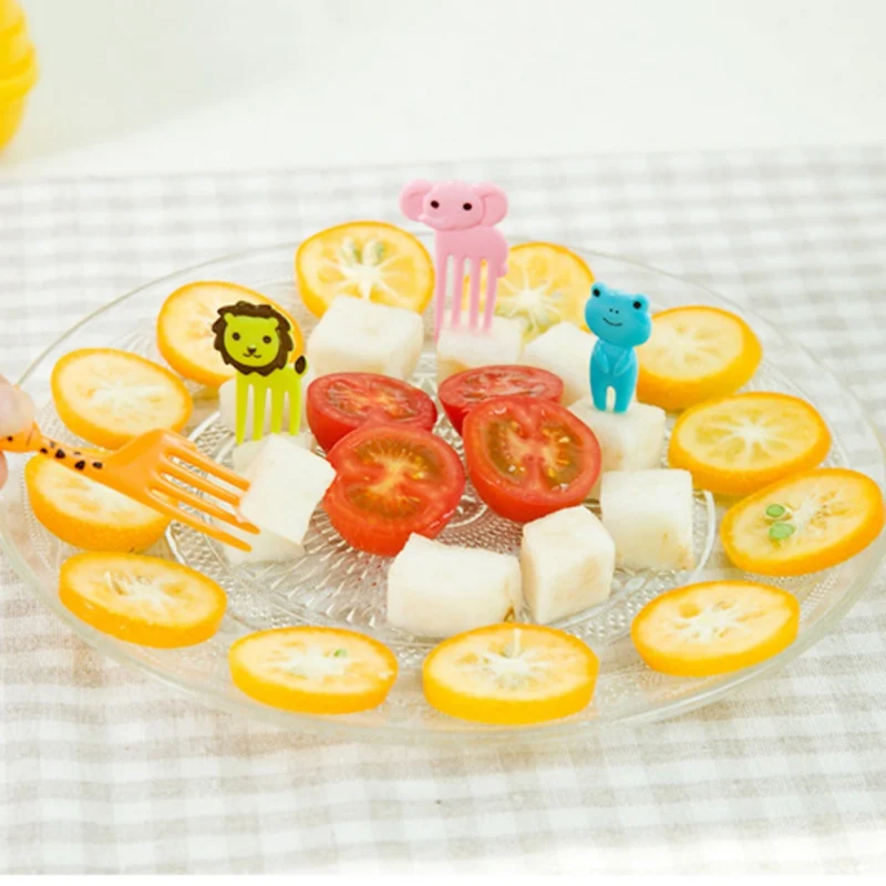 Милая вилка для еды и фруктов посуда здоровья пищевые украшения медиаторы