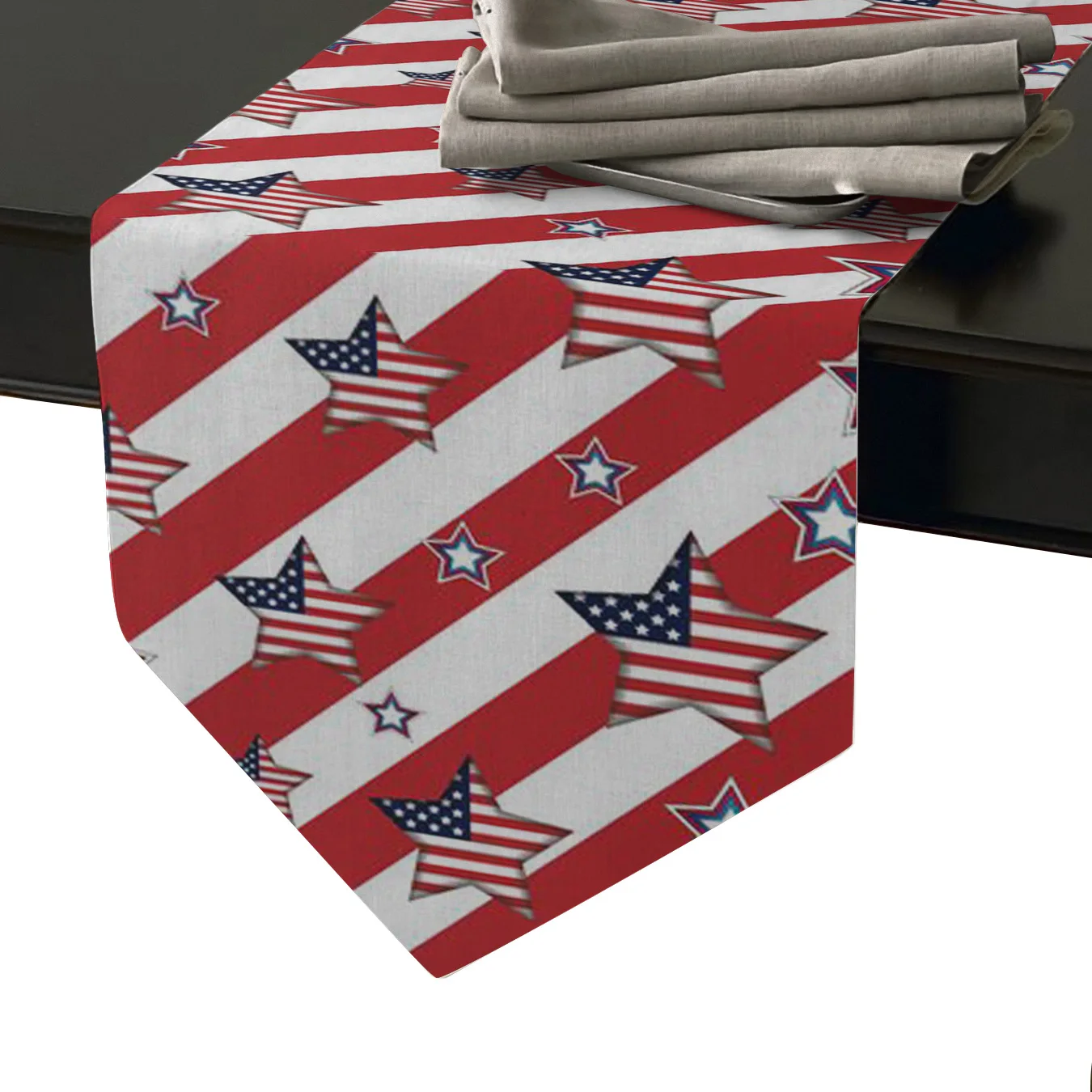 Независимый день ретро-флаг США Звездные Бегуны для свадьбы праздник украшение