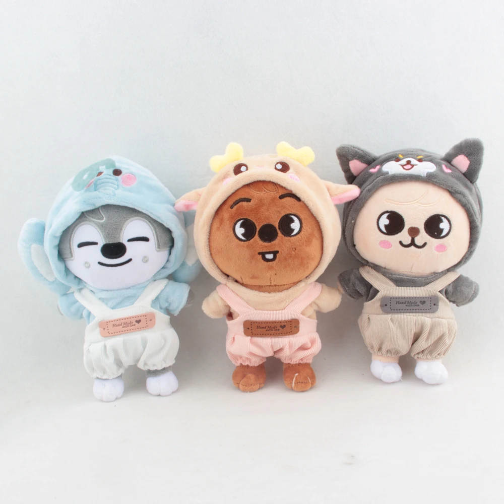 

Одежда Skzoo Plushies Skzoo 20 см, плюшевая ткань Skzoo, бархатный свитшот + комбинезон Skz Stay Doll, корейские подарки для детей