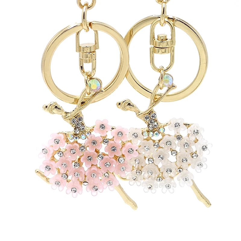 Новинка 2019 модный брелок для танцев девочек сплав стразы материал подвеска