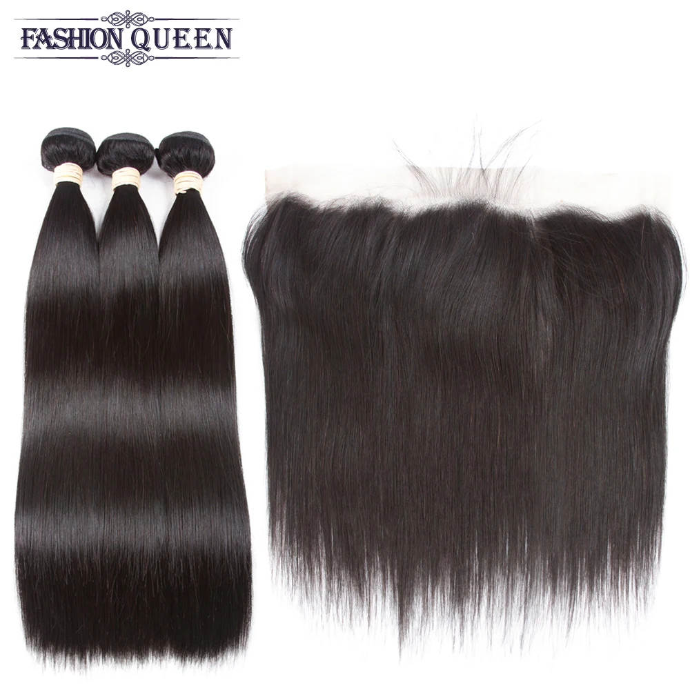 Пряди человеческих волос с застежкой бразильские пучки фронтальным