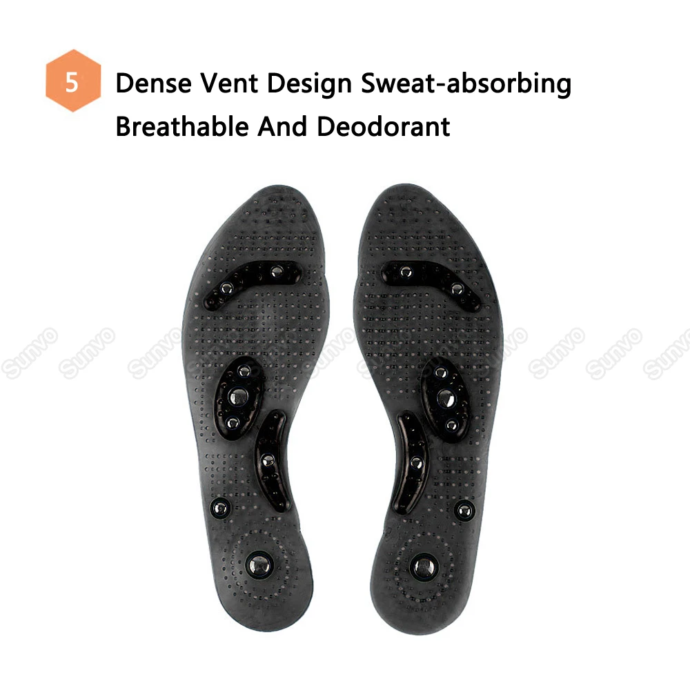 Стельки из силикона магнитные для похудения с поддержкой свода стопы массажные