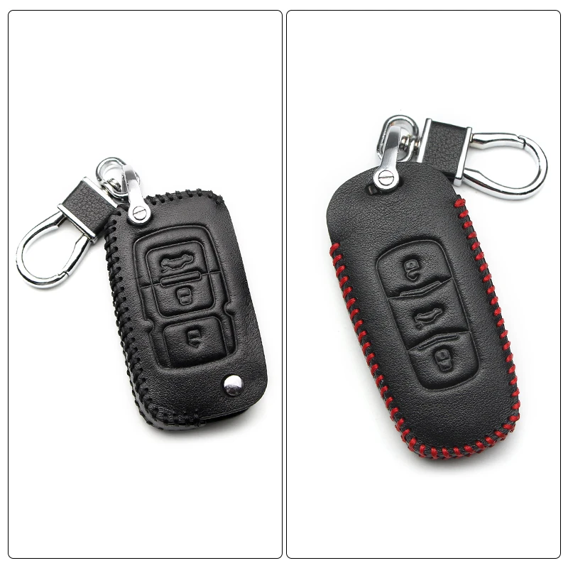 Чехол для автомобильного ключа из натуральной кожи с пультом дистанционного