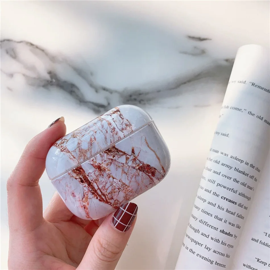 1123L Чехол для наушников для Apple Airpods Pro, чехол с мраморным рисунком, силиконовый чехол для Apple Air Pods Pro 3, Наушники Earpods, зарядная коробка - Цвет: 1123L
