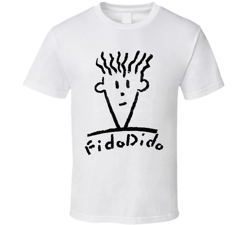 2017 летняя стильная футболка Fido Dido Pop Drink брендовая одежда мужская | Мужская