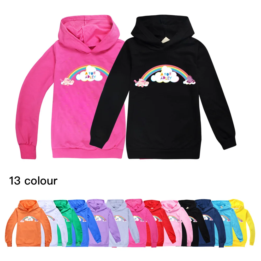 

A for Adley Long Sleeves T-shirt Jacket Toddler Kids Clothes Girls Sweatshirts Spring Autumn 2022 Kids boys Children Hoodies