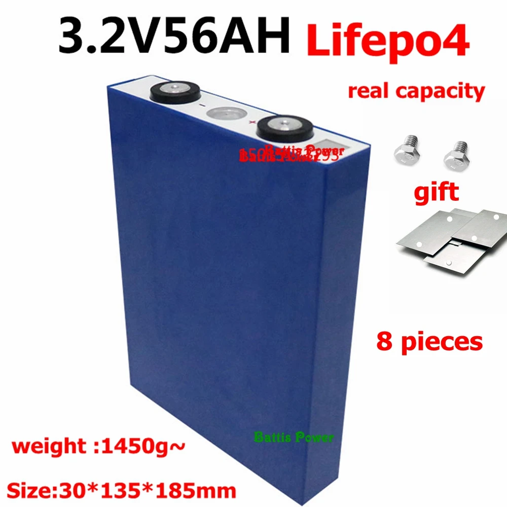 Аккумуляторная батарея Lifepo4 4 шт. 3 2 в 56 Ач 75 90 для литиевых батарей 12 В 24 48 сделай