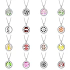 Женское ожерелье с подвеской из кристаллов, ювелирные украшения из нержавеющей стали с ароматическими эфирными маслами