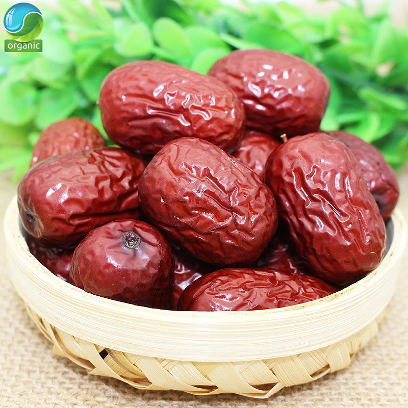 

Dried Red Dates Natural Food Snack JUJUBE Organic Dried Jujube Red Dates Sundried Inhibit Cancer Cells, Strengthen Muscle