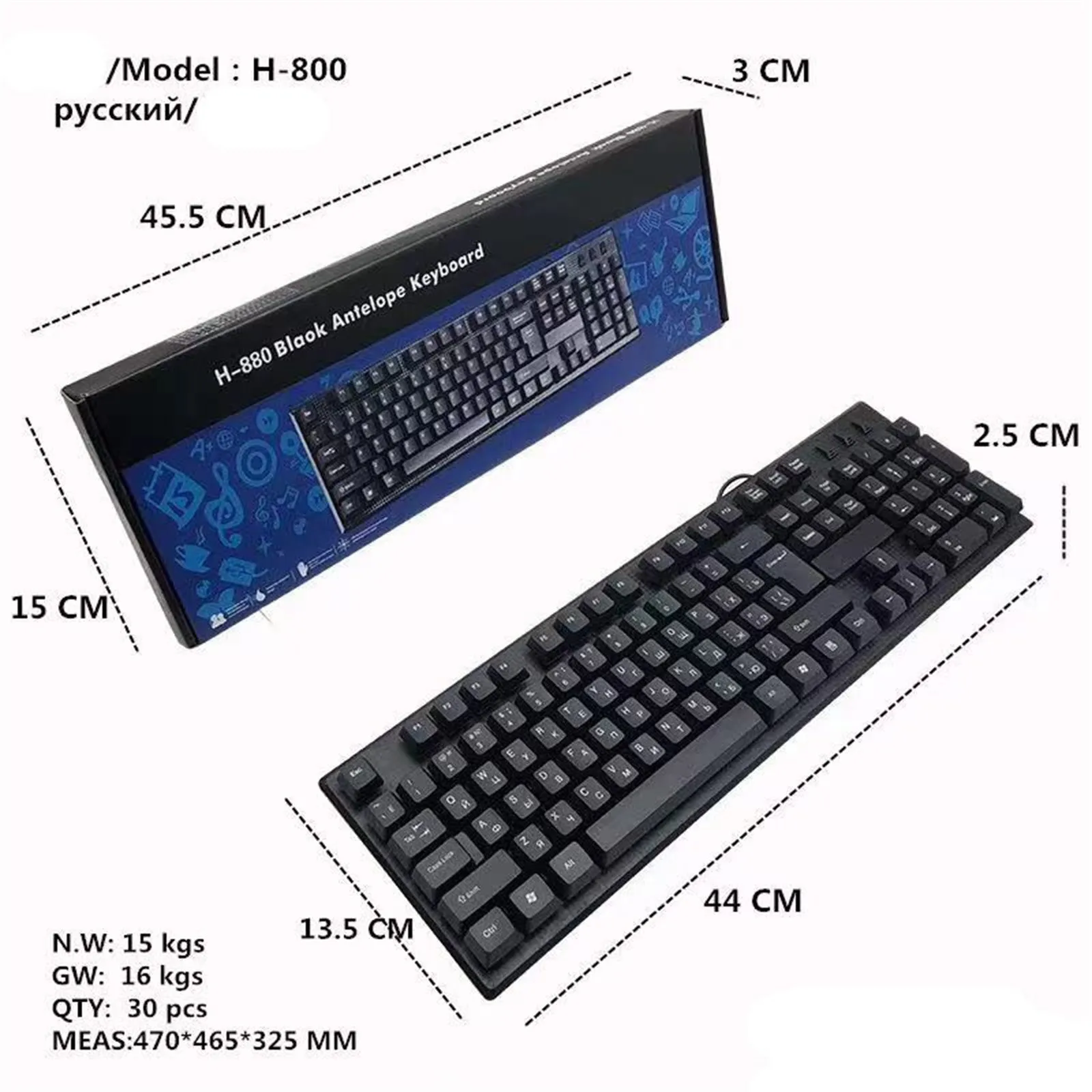 Игровая клавиатура компьютерная геймер эргономичный 104 ключей PC клавиатуры