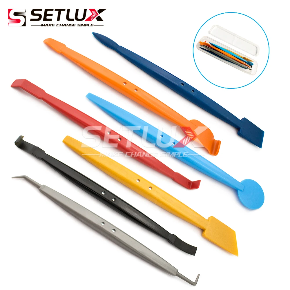 7 шт. виниловая Автомобильная обертка набор магнитный скребок автомобильная