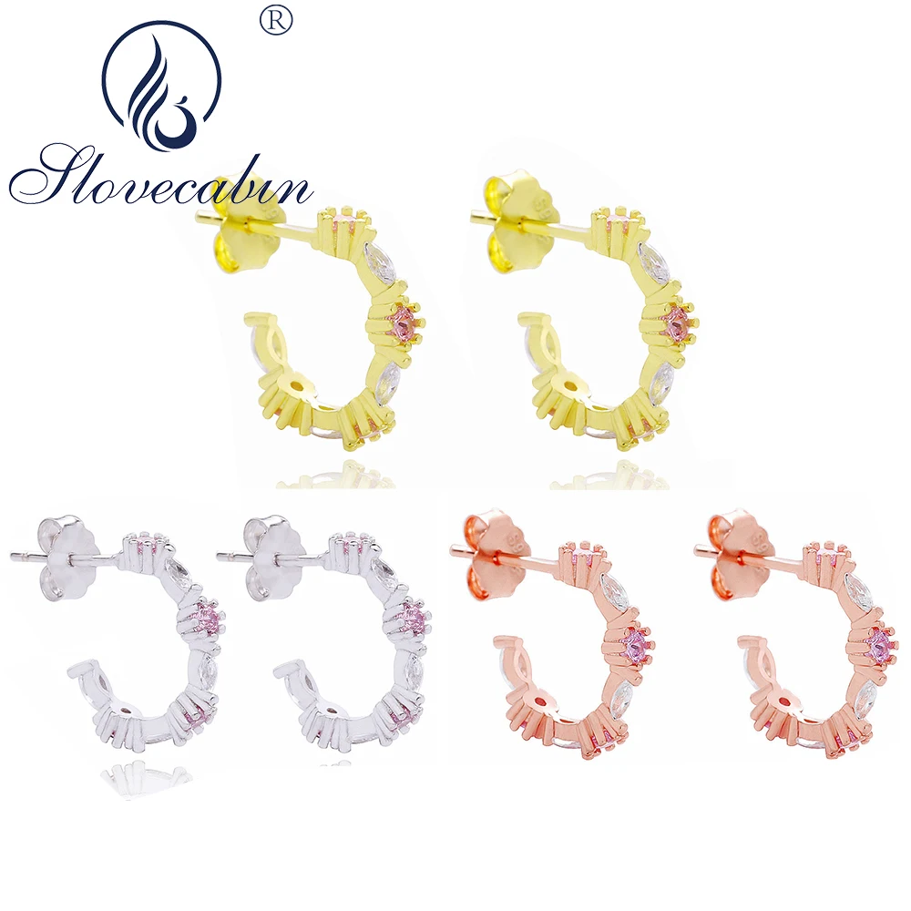 

Серьги-подвески женские из серебра 925 пробы, с цирконием
