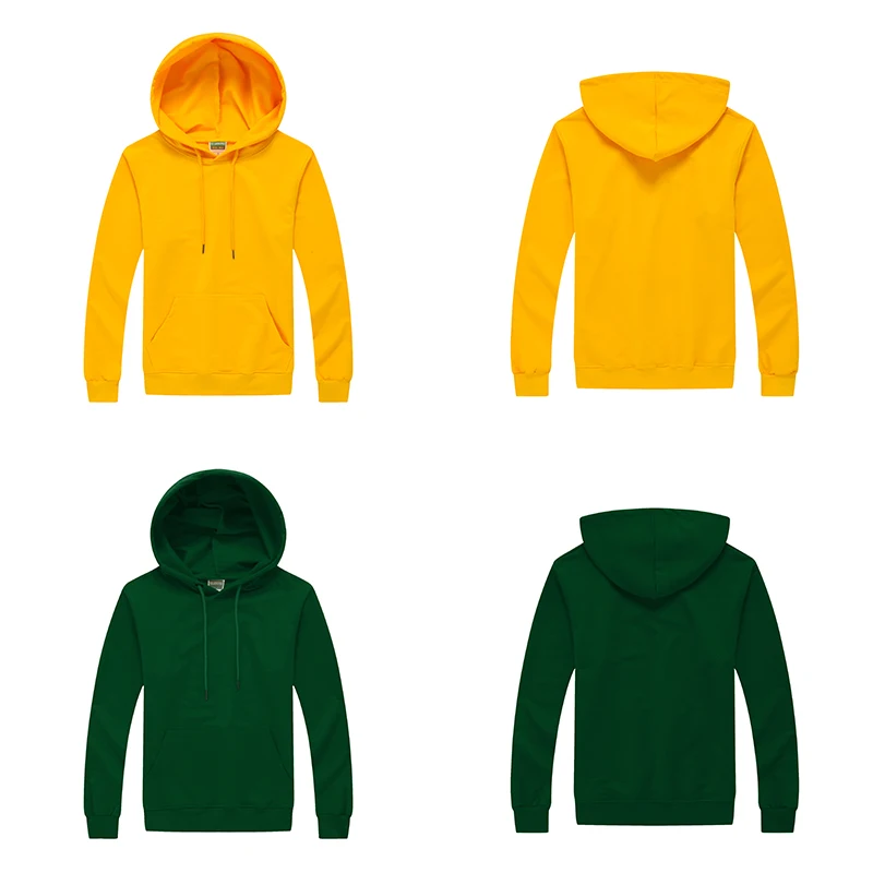 Однотонный пуловер с длинным рукавом мужские свитшоты капюшоном черный белый