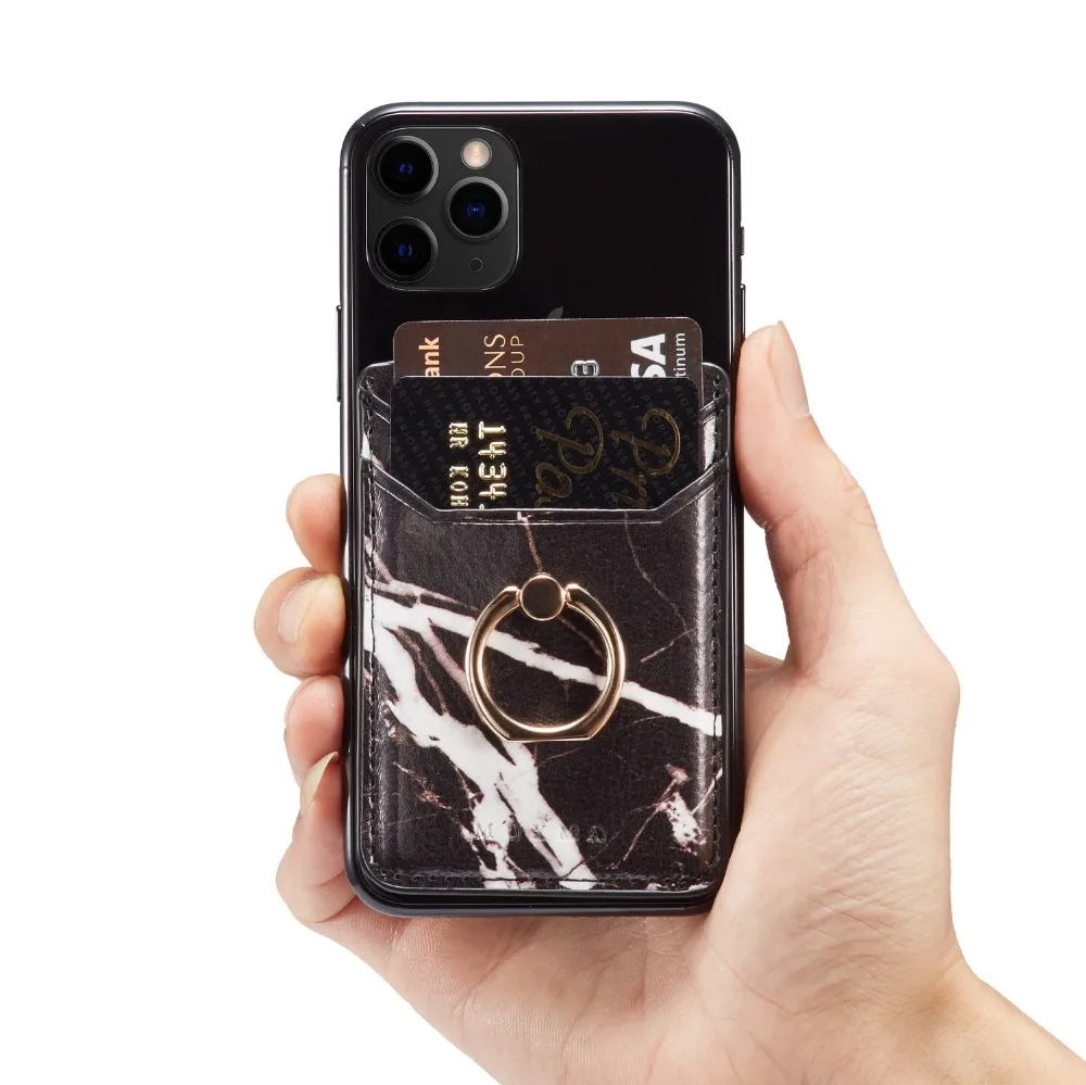 Чехлы для телефонов для iPhone 11 Pro XS Max XR XS 6 6S 7 8 Plus X белый и черный кожаный держатель с мраморным кольцом мягкий чехол на заднюю панель телефона чехлы