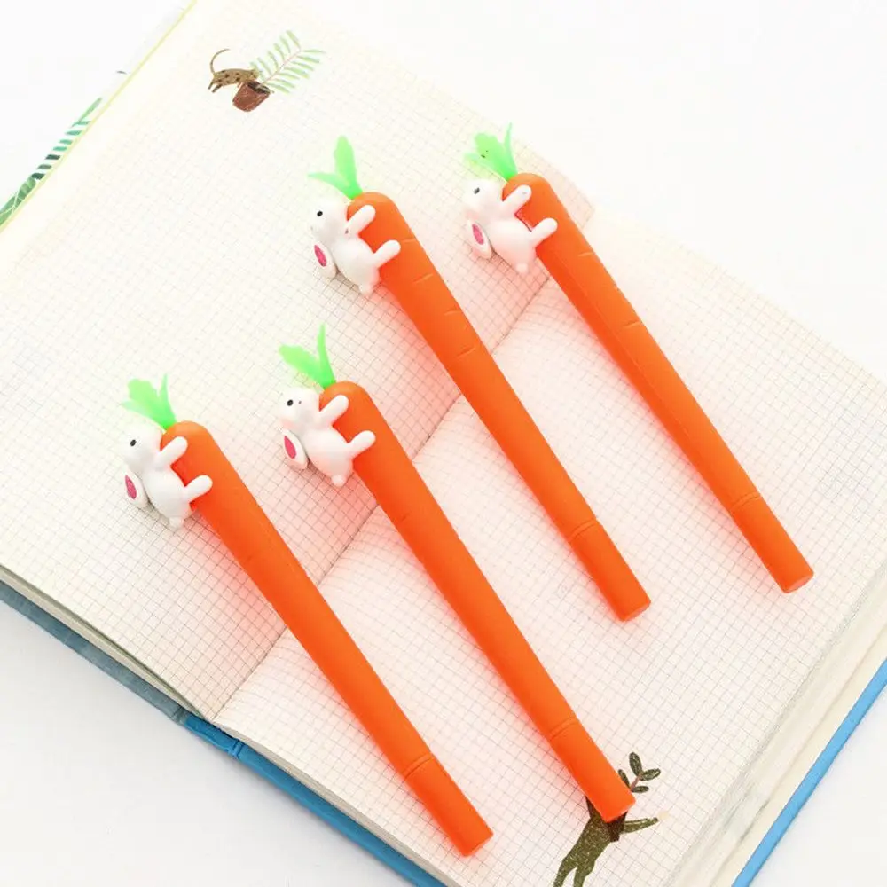 Моркови черная ручка с чернилами стандартных цветов Творческий белый кролик