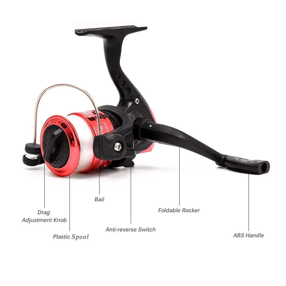 

Lixada Fishing Rod Reel Combo Full Kit 2PCS 2.1mTelescopic Fishing Rods 2PCS Spinning Reels Fishing Lures Hooks Accessories Bag