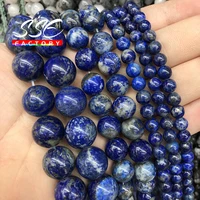 aaaaa natural lapis lazuli round loose 4 6 8 10 12 mm pick size 15 strand beads for jewelry making diy bracelet accessories c41