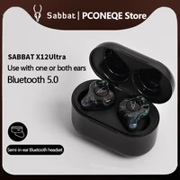 sabbat x12 ultra tws earphone wireless bluetooth compatible earbuds headset ipx5 waterproof apx t audio in ear hd stereo headset