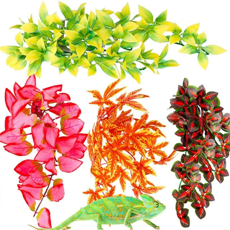 

Lovely Home Pet home kitchen bar supplies Plant Reptile Breed Scenery Plant Rattan 4 Package 4 Reptile indoor simulation plant