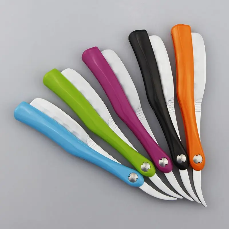 Складной держатель для бритвы с перьями ручка конфетного цвета ручной стрижки