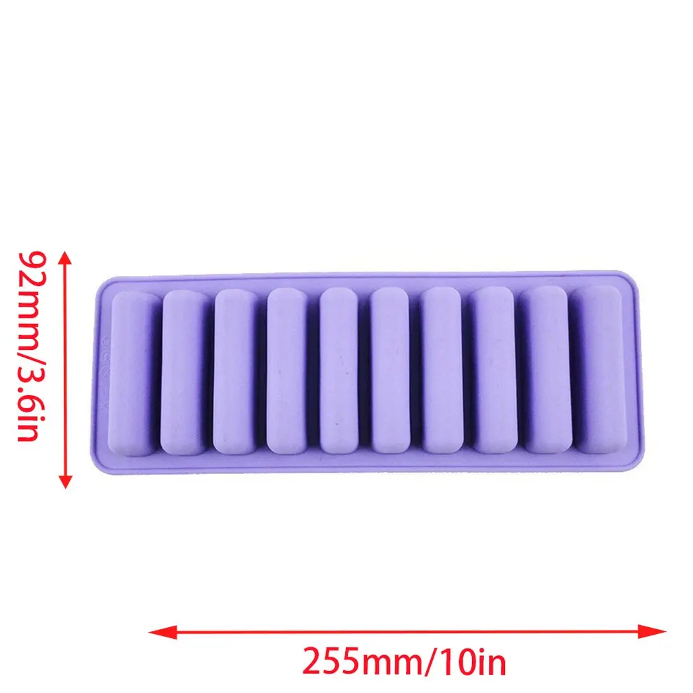 

10 Grids Long Strip Shape Silicone Chocolate Mold Tray For Homemade Diy Baking Mould Cake Muffin Baking Mold Ice Cube Tray