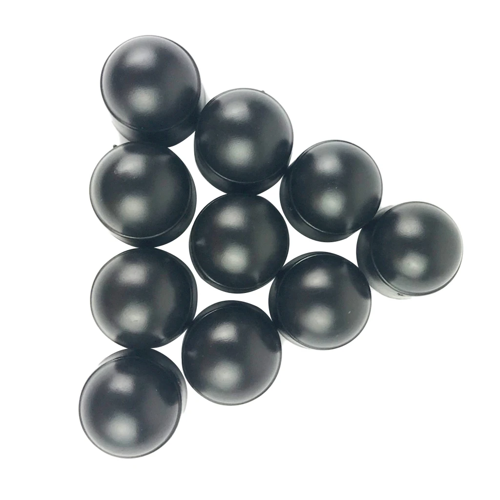 Набор из 10 защитных крышек с шестигранным болтом диаметром 18 мм черного цвета M6 |