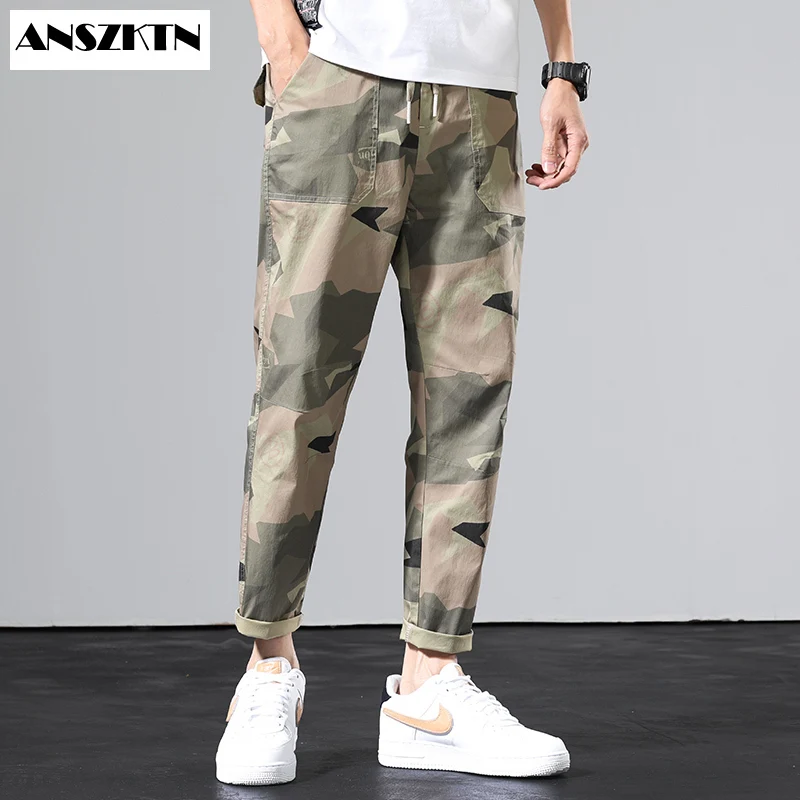 

Новые модные мужские военные тактические брюки ANSZKTN, армейские брюки, мужские водонепроницаемые износостойкие повседневные брюки-карго с множеством карманов