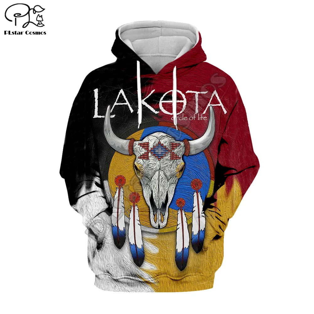 PLstar Cosmos черная туземная индийская толстовка с 3D черепом Lakota Мужская Женская модная толстовка с капюшоном пуловер с длинным рукавом Стиль-7