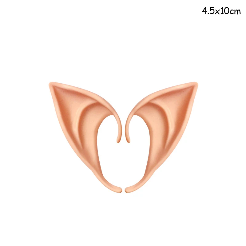 1pair 10cm elf ears Cyuan рождественские украшения для домашнего декора новогодние очки повязка на голову фоторамка реквизит для детей рождественские подарки реквизит для фотосессии Navidad - Цвет: 1pair 10cm elf ears