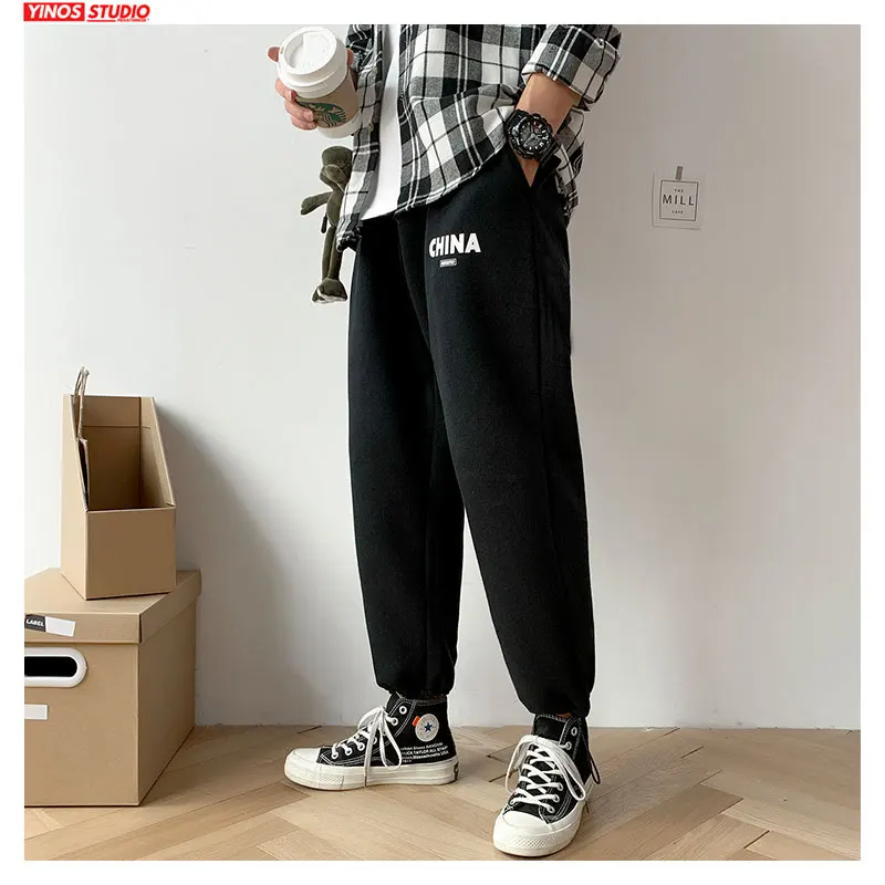 Прямая поставка мужские уличные свободные шаровары Осенние японские спортивные