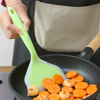 temperature resistant non stick pan silicone spatula wide pizza shovel meat egg scraper turners food lifters cooking utensils