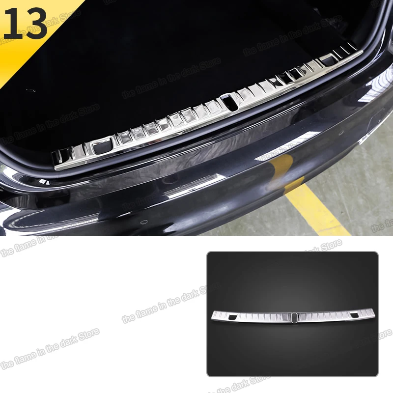 

Lsrtw2017 for BMW 7 Series g11 car trunk rear guard panel trims 2016 2017 2018 2019 2020 2021 trims 730 740 750 decoration