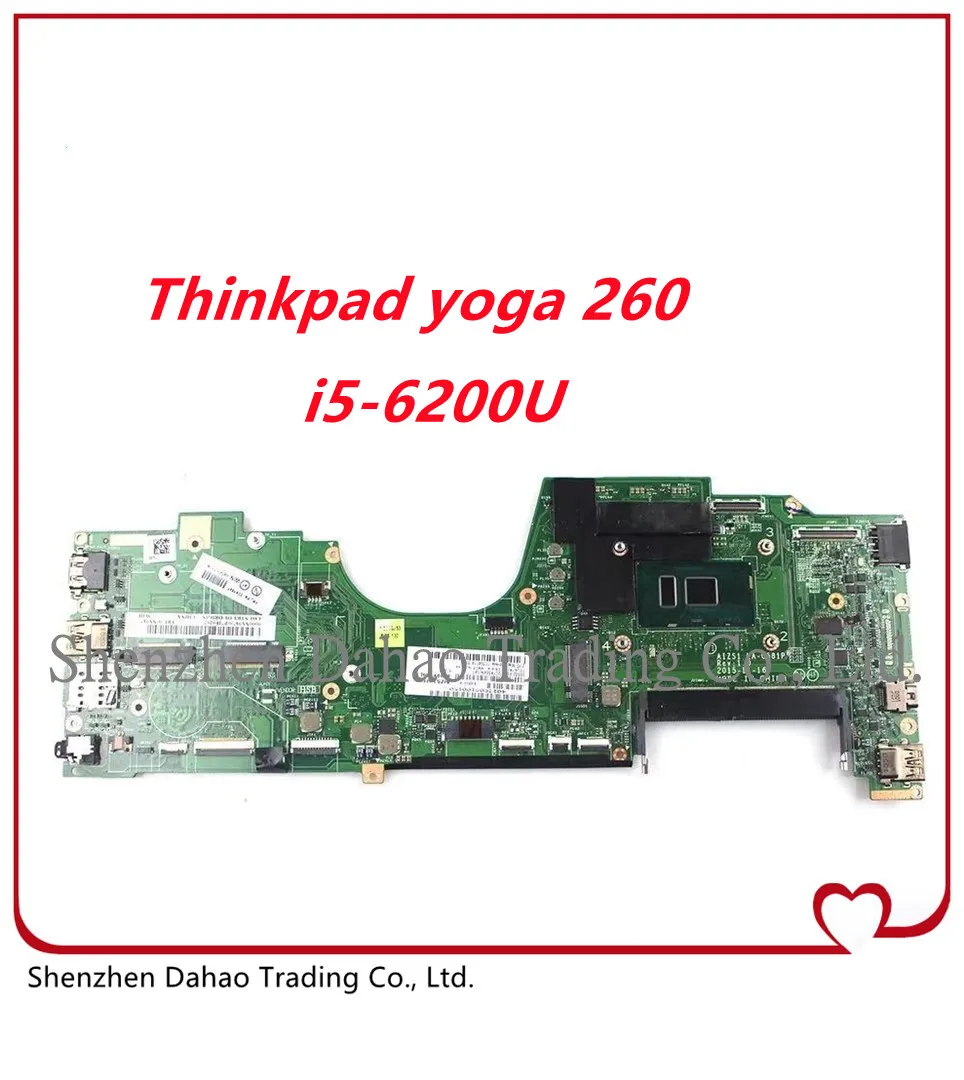 

LA-C581P For Lenovo thinkpad YOGA 260 Notebook Mainboard I5-6200U 01AY880 01AY879 01AY885 motherboard DDR4 Tested ok