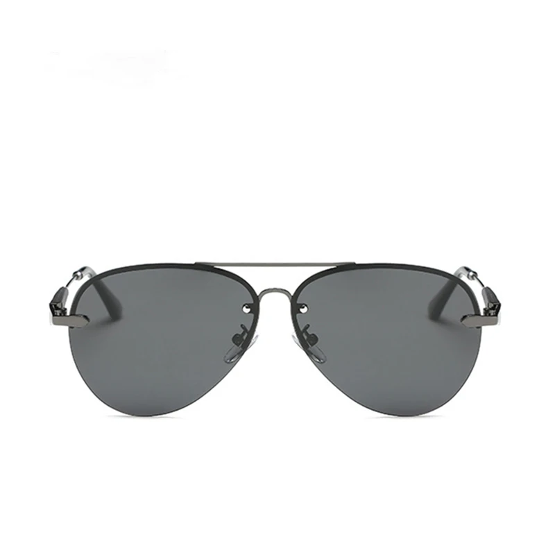 Брендовые дизайнерские фотохромные солнцезащитные очки без оправы мужские